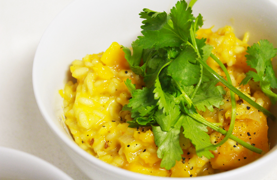 Butternut Risotto With Relish 1